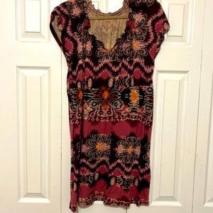 Sonoma Life and Style light cotton multi colored Summer Dress in PXL.